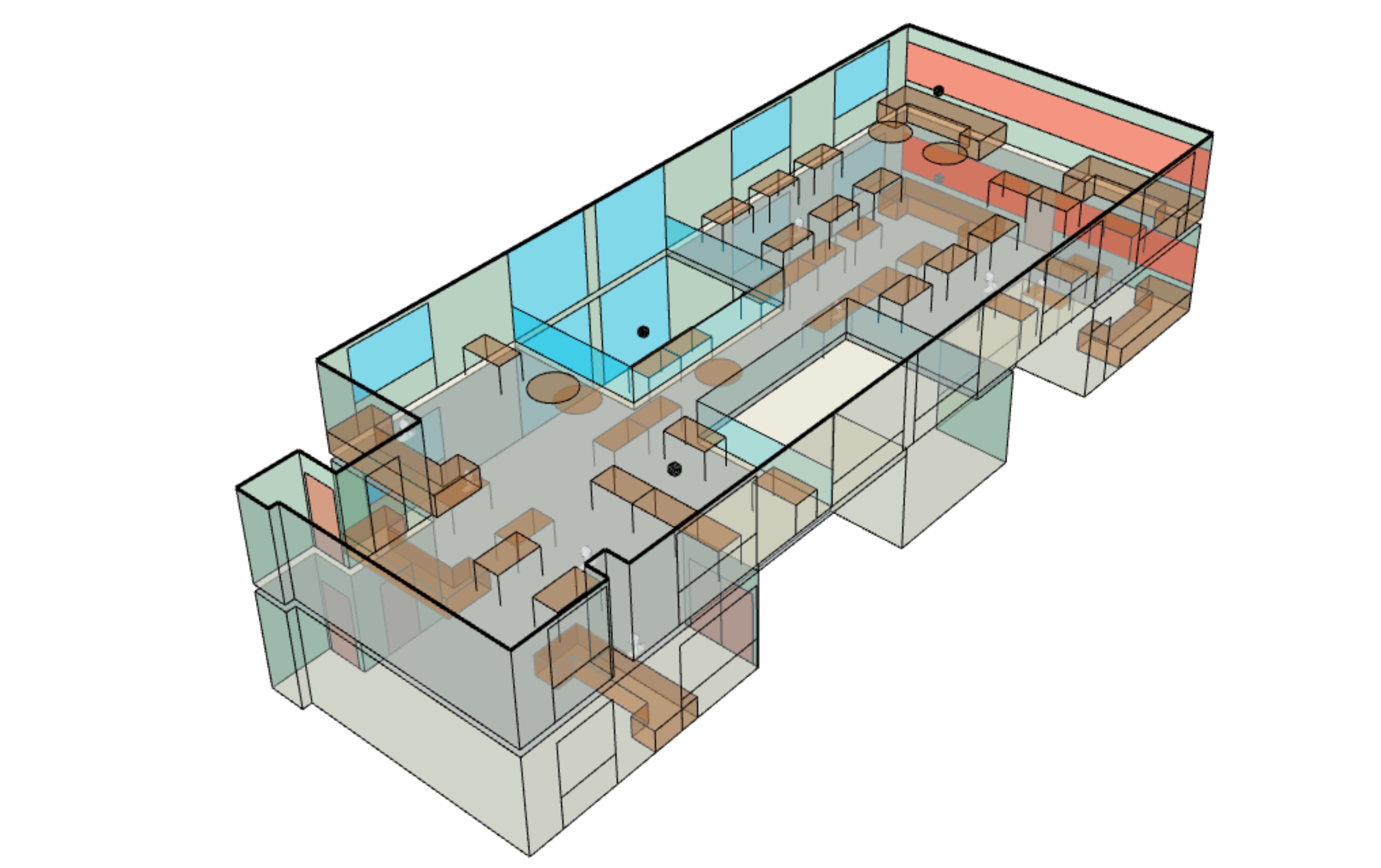 modélisation 3D restaurant