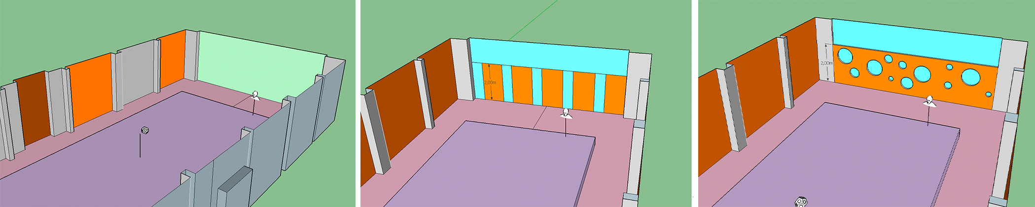 modelisation acoustique hotel restaurant