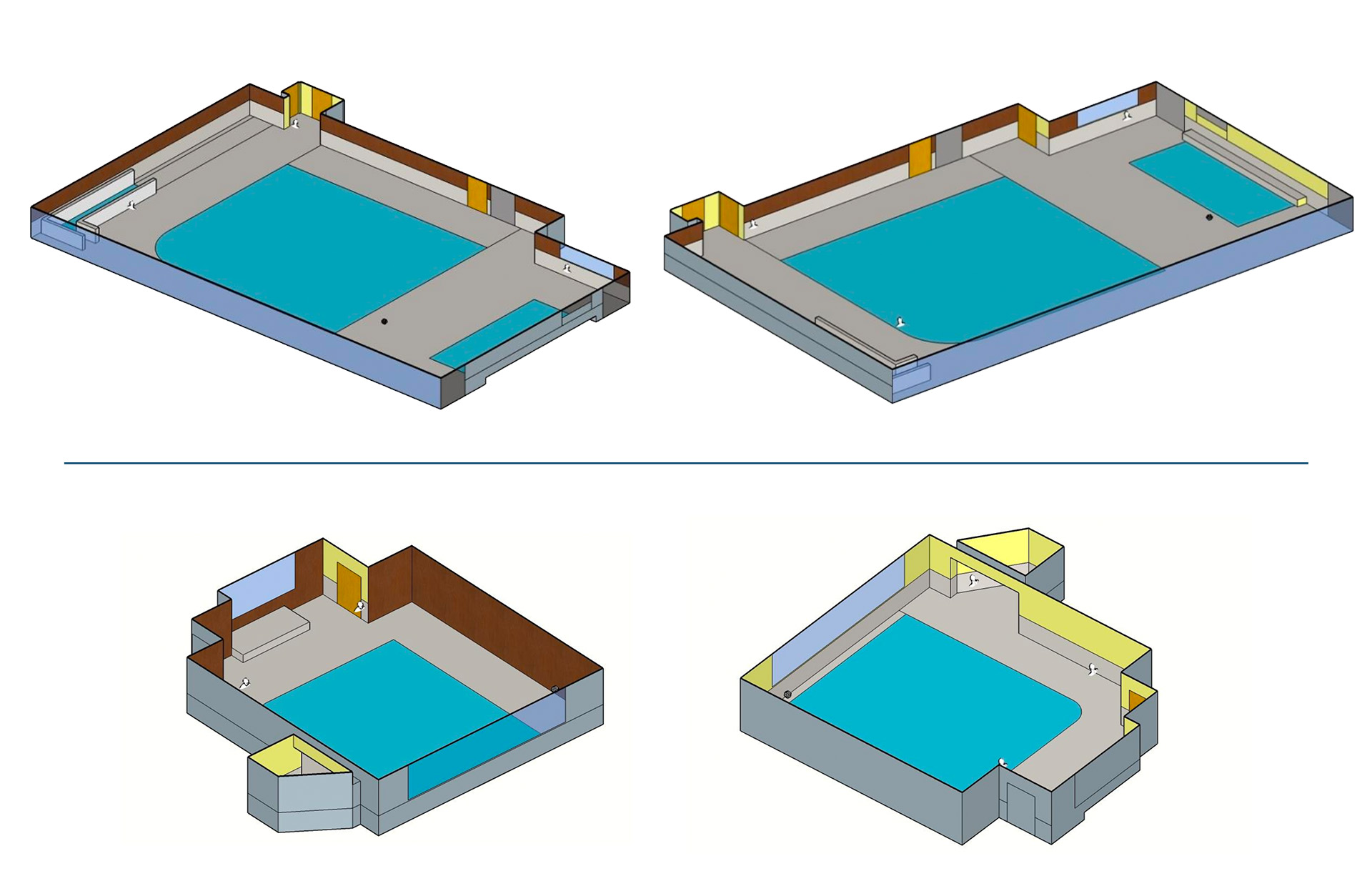 modelisation acoustique piscine