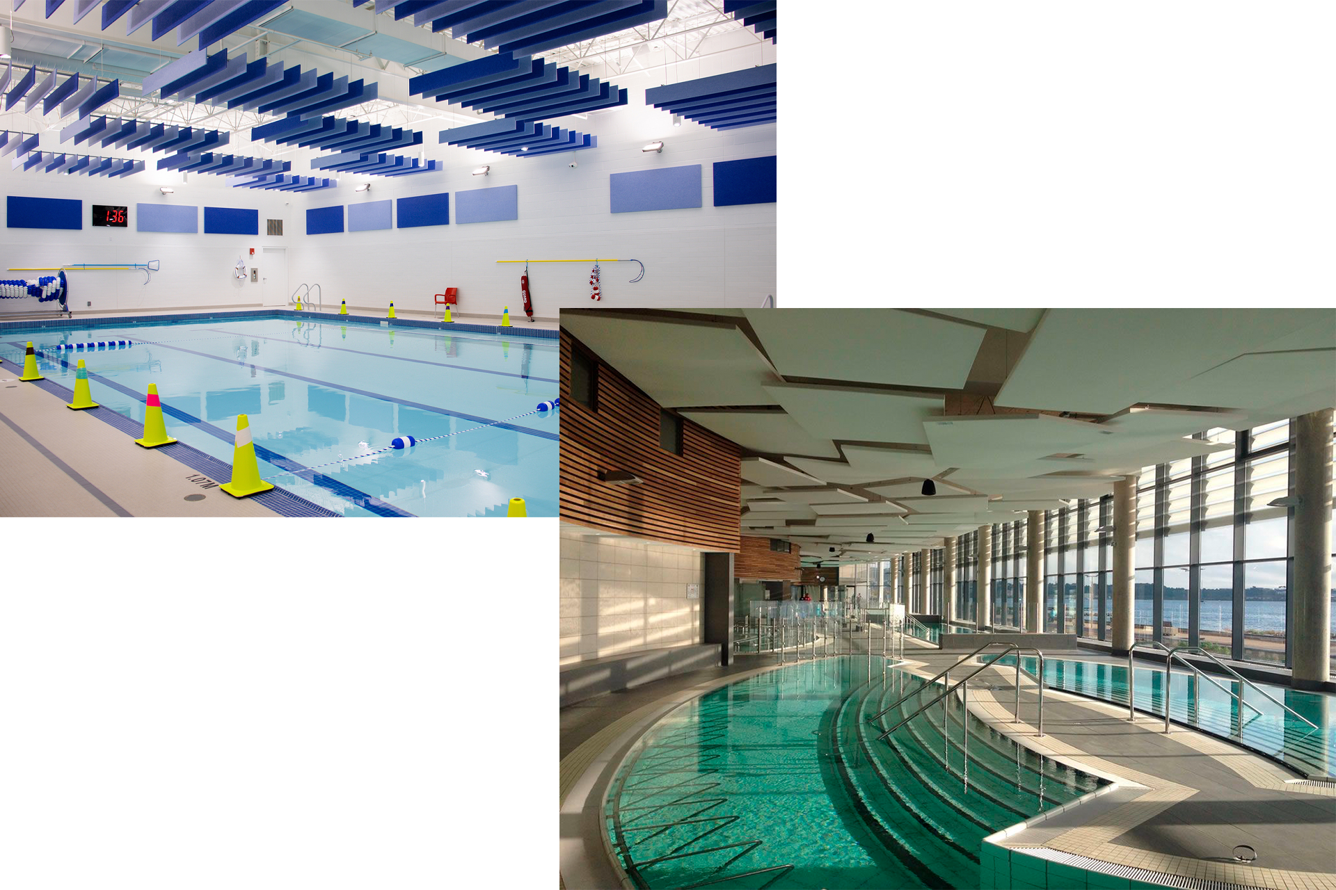 ilots acoustiques piscine