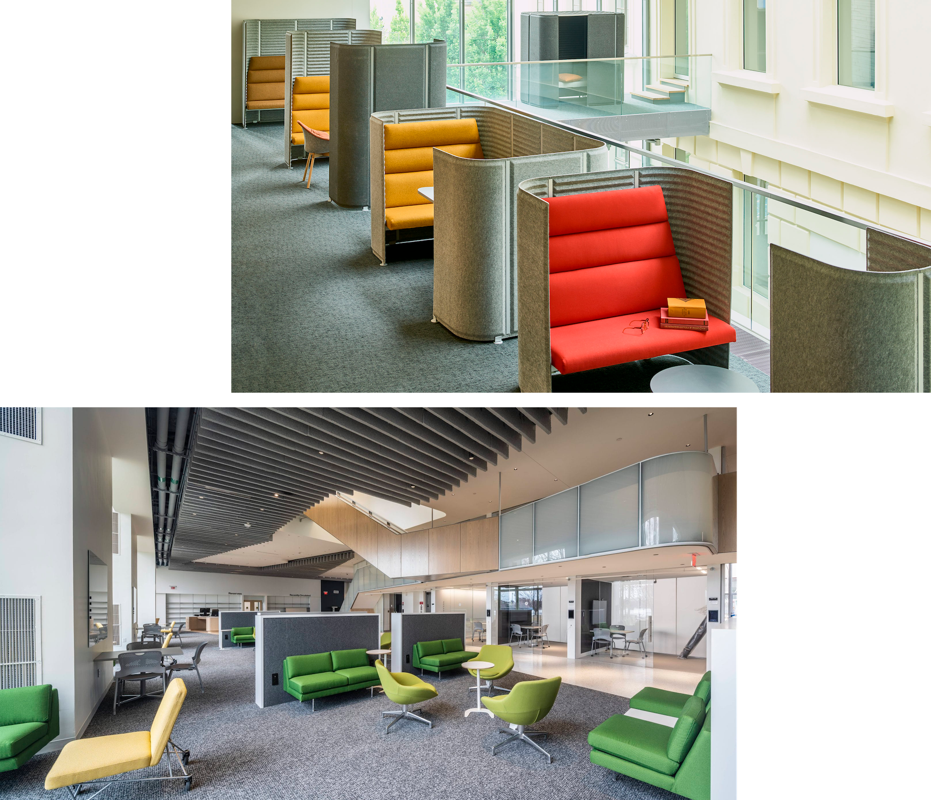 mobilier acoustique mediatheque