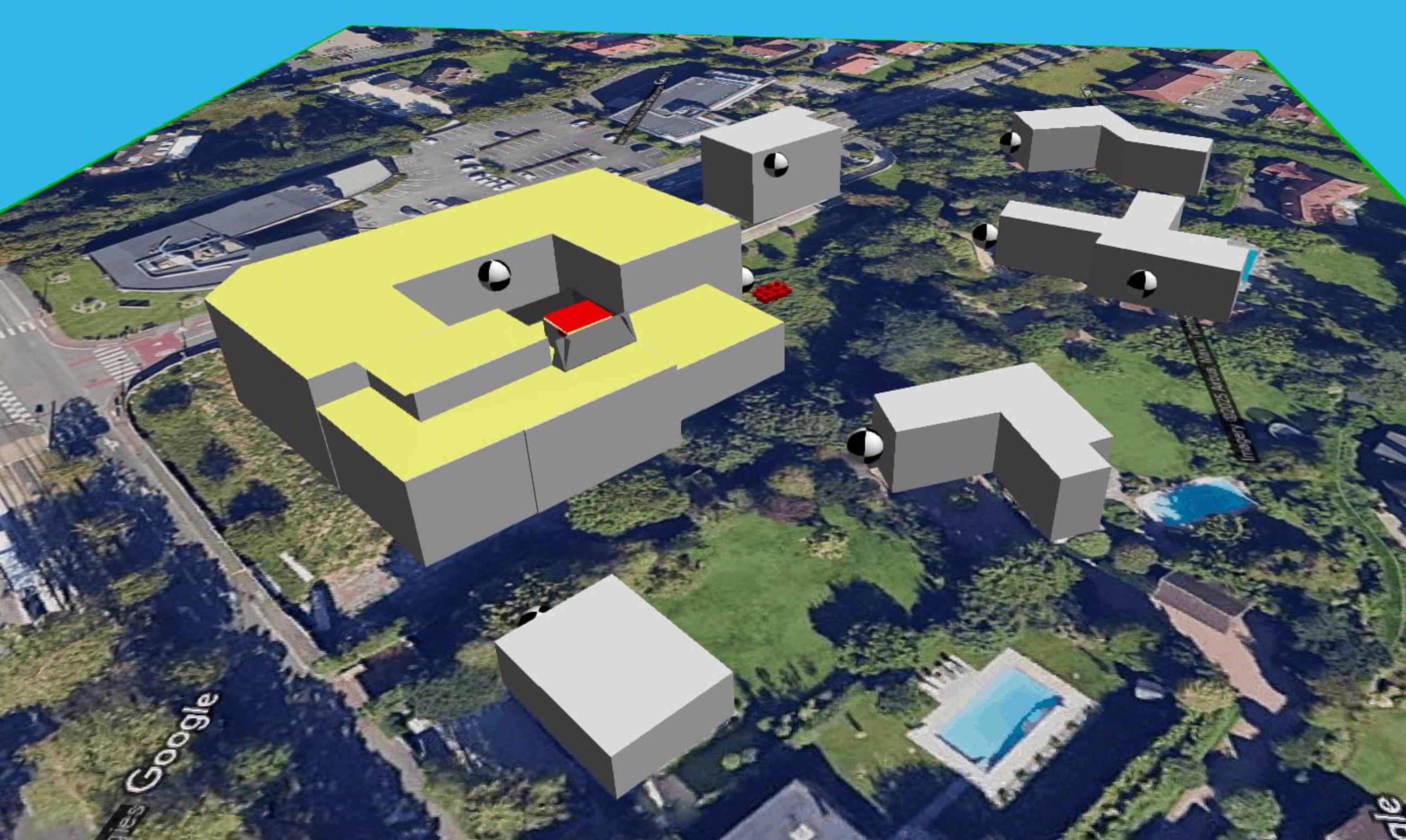 EHPAD modelisation acoustique environnement